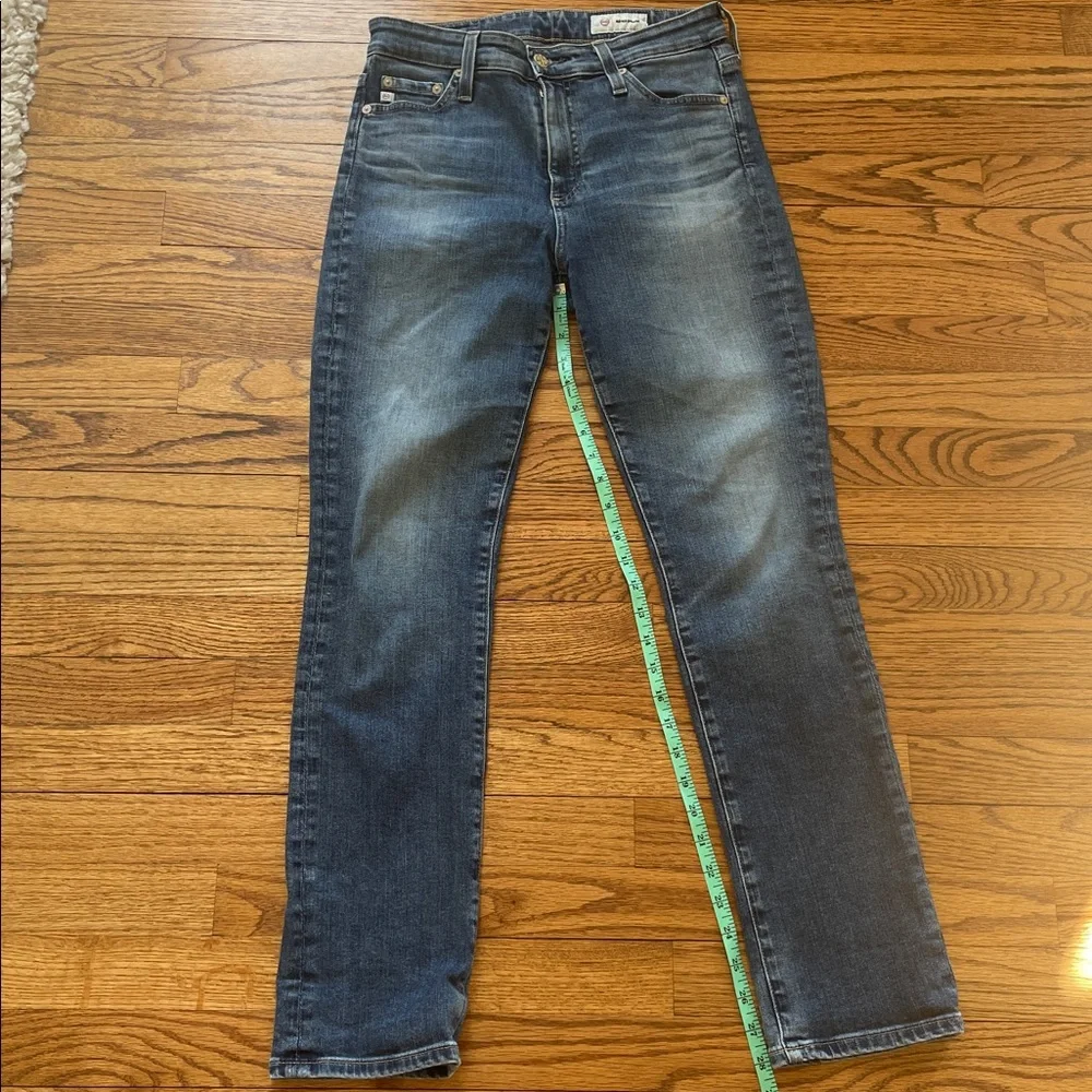 AG-ed denim Adriano Goldschmied jeans womens straight leg High Rise 27R - Picture 4 of 11